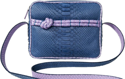 Ohio Genuine Python Shoulder Handbag